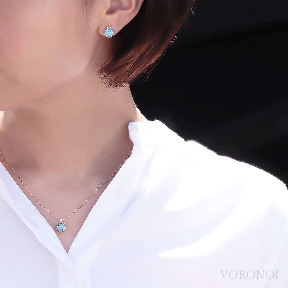 MINAMO Flower＆Cabo ダイヤモンドネックレス