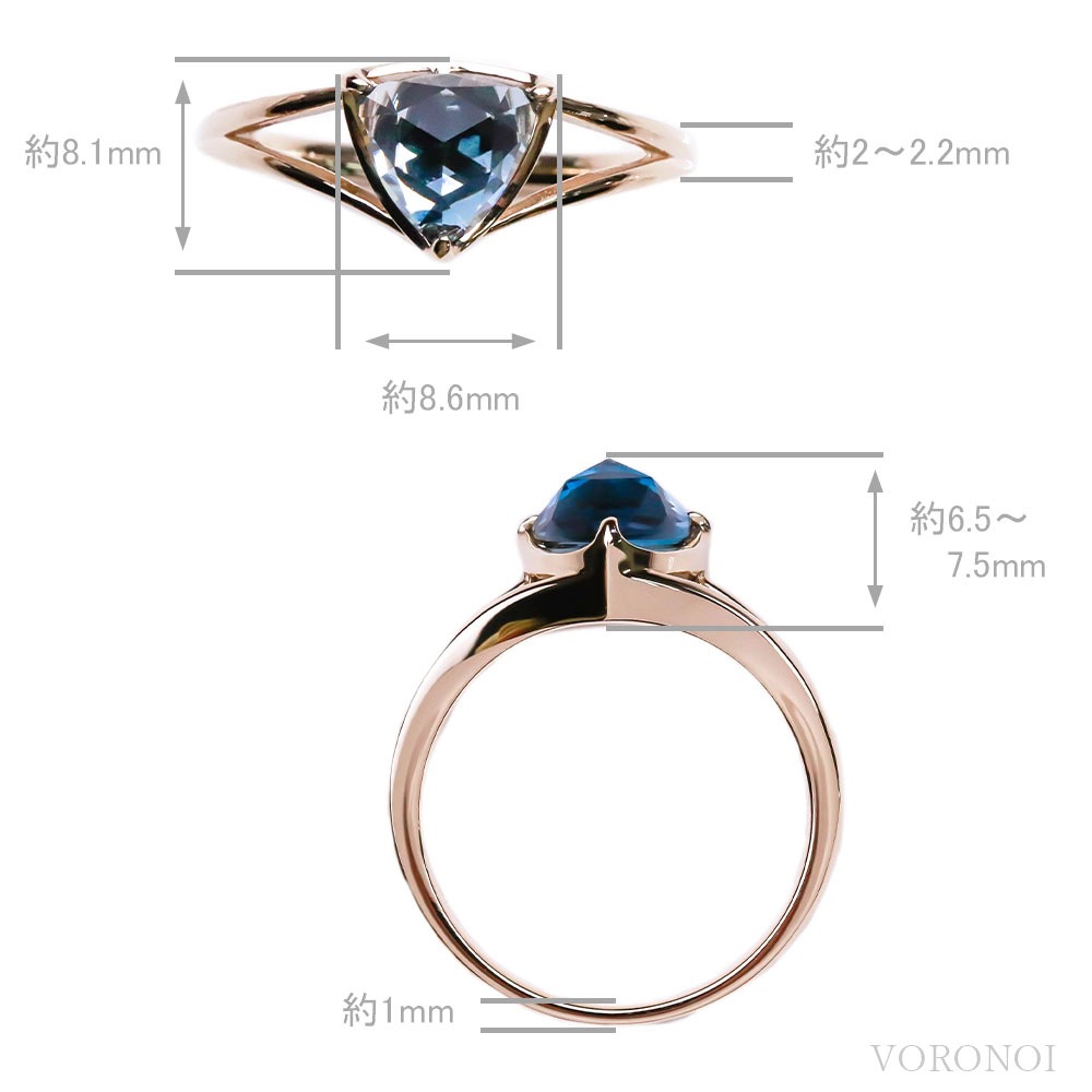 【 5営業日以内発送 / 在庫限り 】MINAMO-Triangle-シンプルリング / K10YG