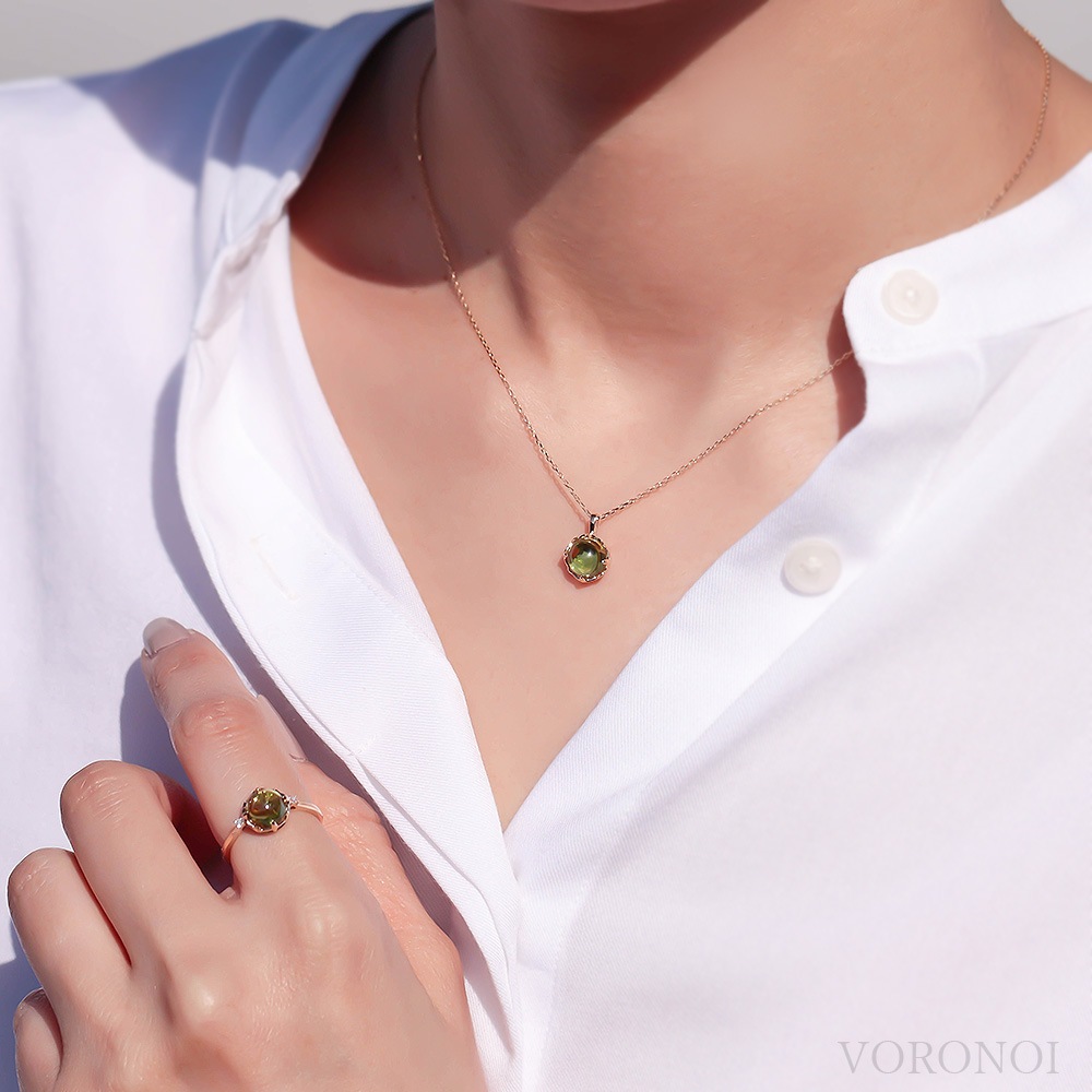 MINAMO Flower＆Cabo シンプルネックレストップ