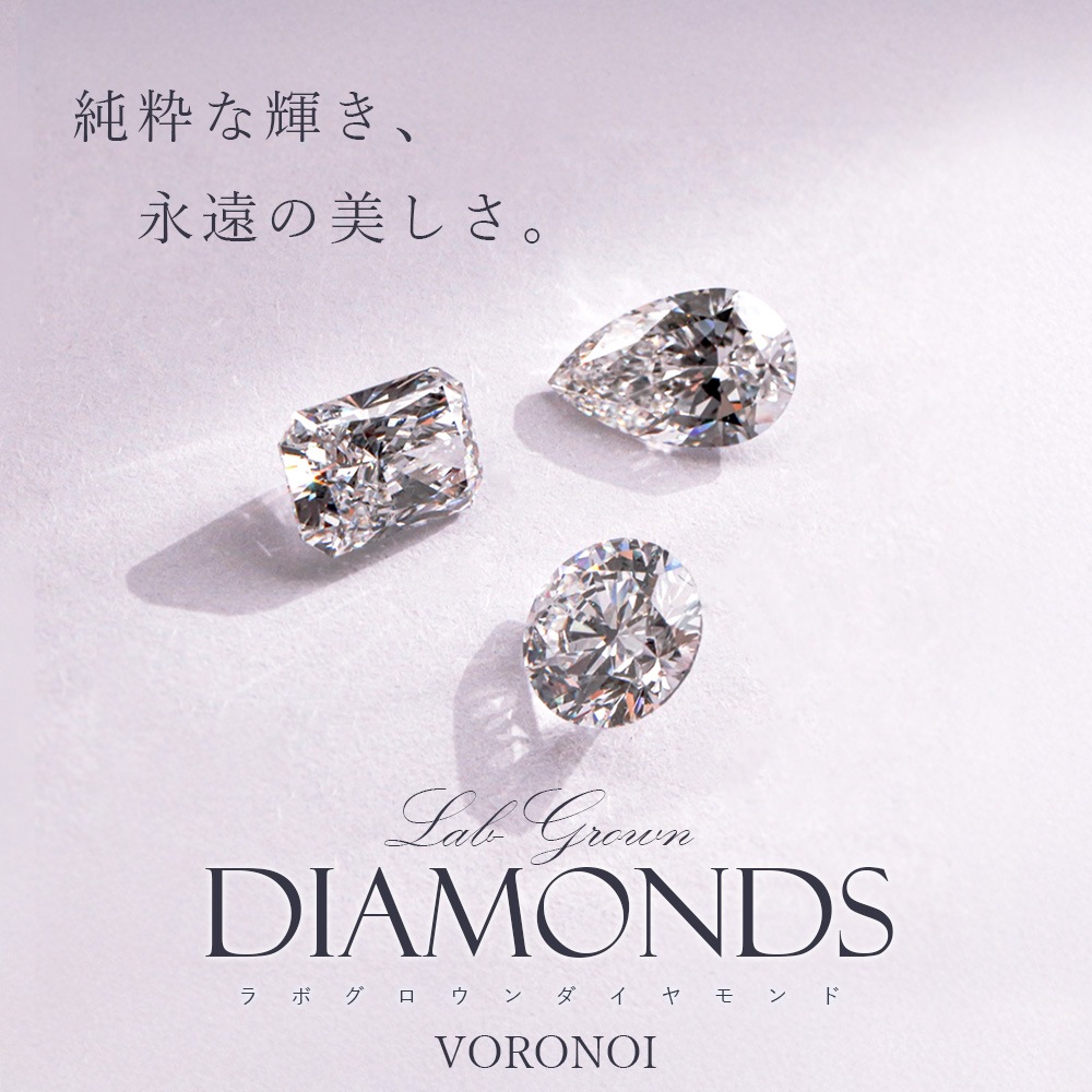 ラボグロウンダイヤモンド 計0.80ct フラワーモチーフ ピアス K18 / Pt950「ハナミズキ」