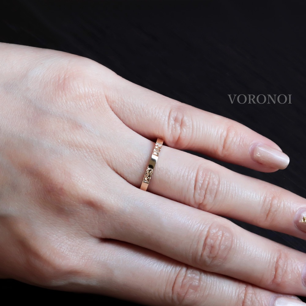 【5営業日以内に発送】リング - 市松 -　（M） K10