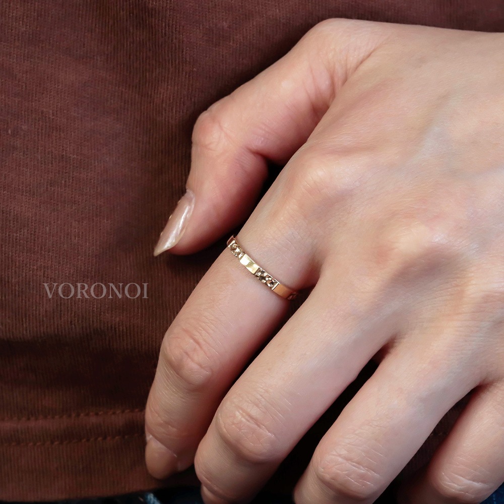 【5営業日以内に発送】リング - 市松 -　（M） K10