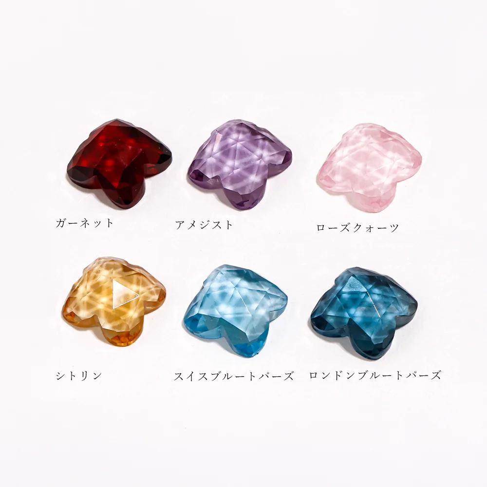 MINAMO Water Lily 天然カラーストーンネックレス K10｜うるうる煌めく
