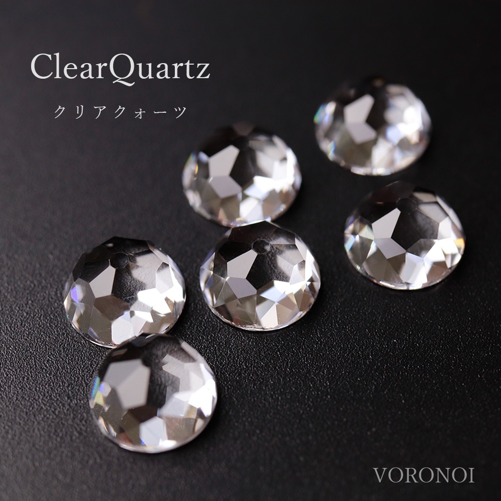 【5営業日以内に発送】MINAMO -Flower- K10WG クリアクォーツ ダイヤモンド　リング