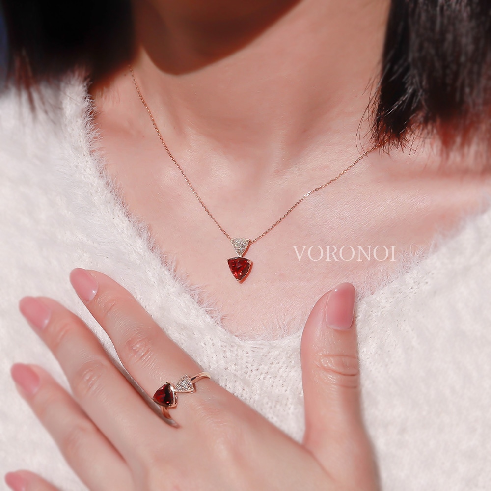 MINAMO-Triangle- ダイヤモンドネックレストップ