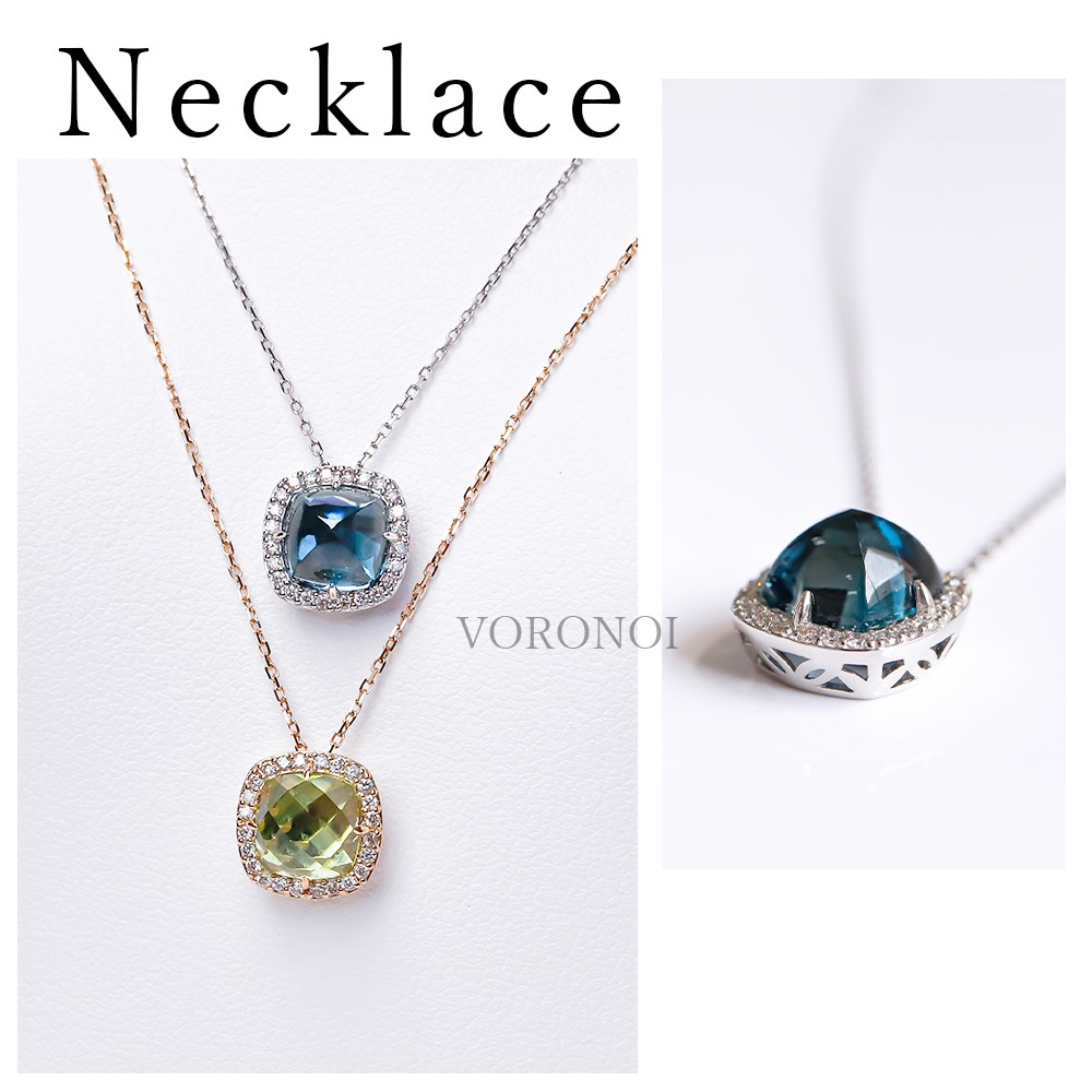 k18 ダイヤ取り巻き　リング　11号 K18 MINAMO - Square - ダイヤモンド 取り巻き リング / ネックレス