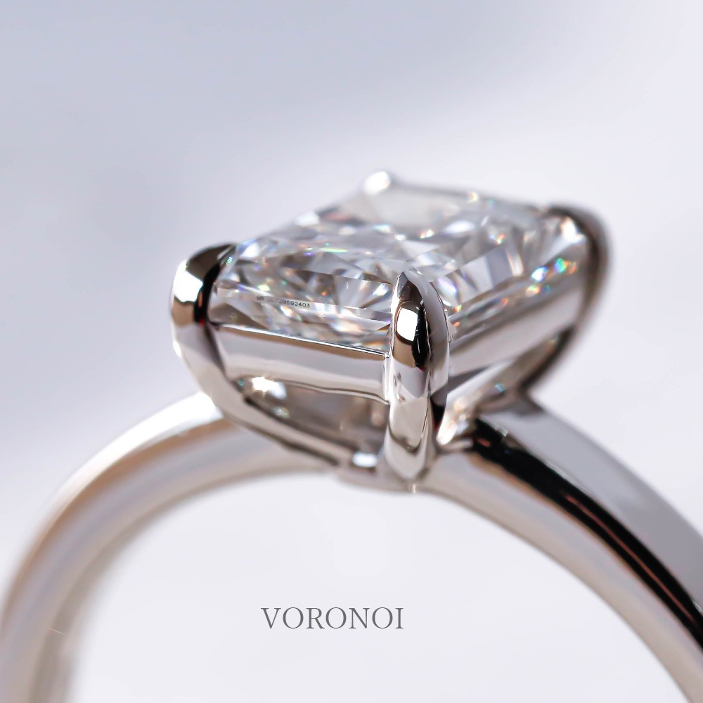 ラディアントカット スクエア ダイヤモンド 1ct リング K18 / PT950