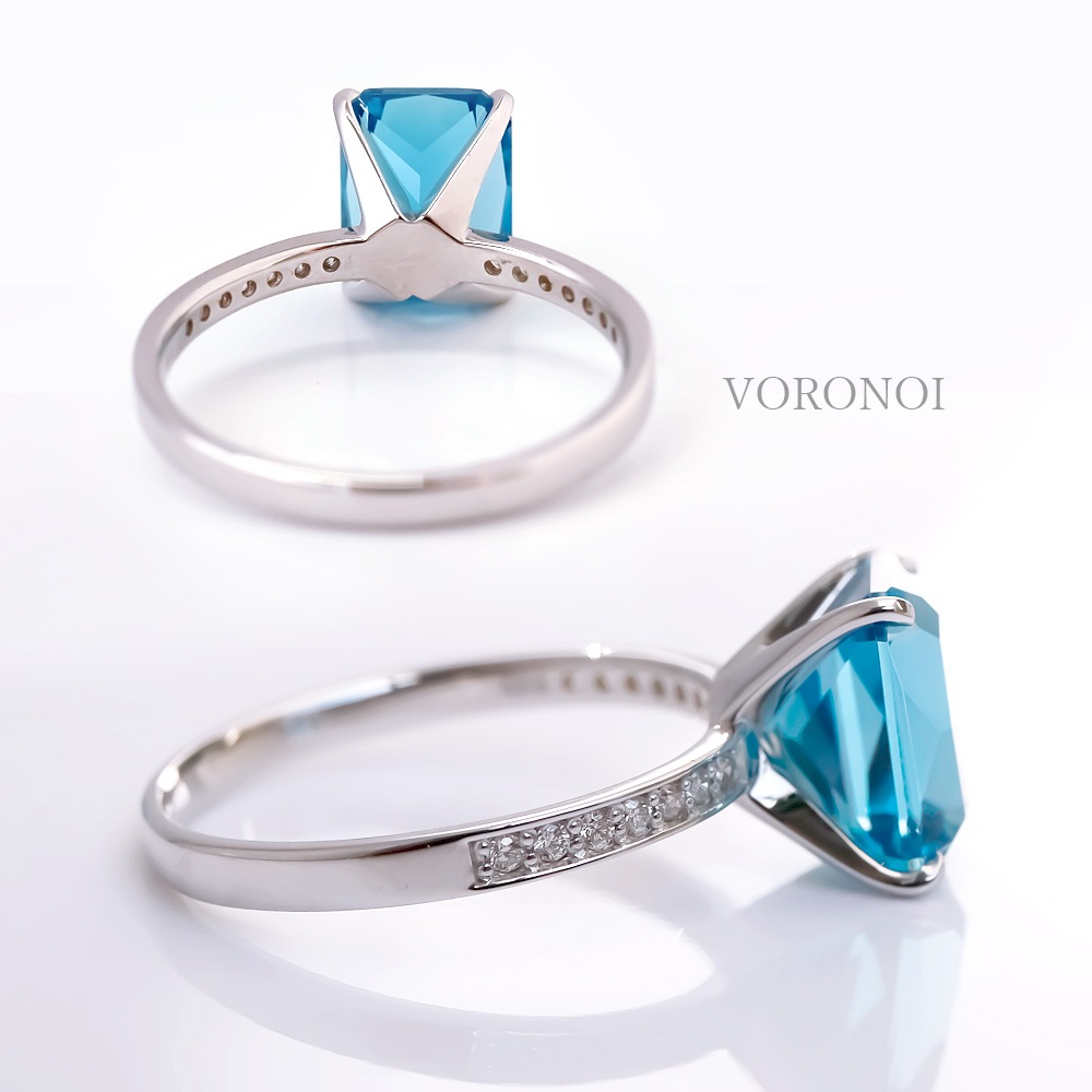 天然 スイスブルートパーズ・6mm一粒 ピアス （Swiss Topaz