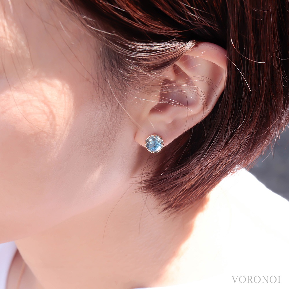 【 5営業日以内発送 / 在庫限り 】MINAMO Flower&Cabo ピアス / K10PG