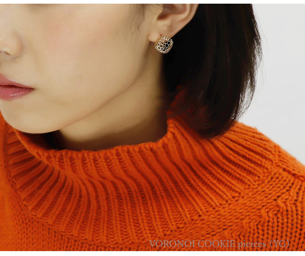 ボロノイ クッキー ピアス
