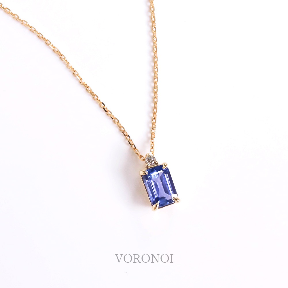 K10 カラーストーン スクエア リング / ネックレス