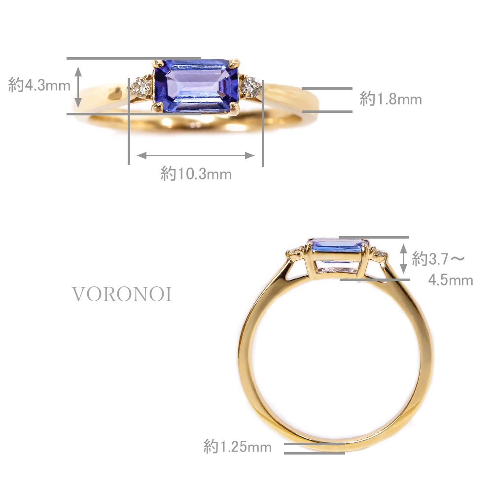 K10 カラーストーン スクエア リング / ネックレス