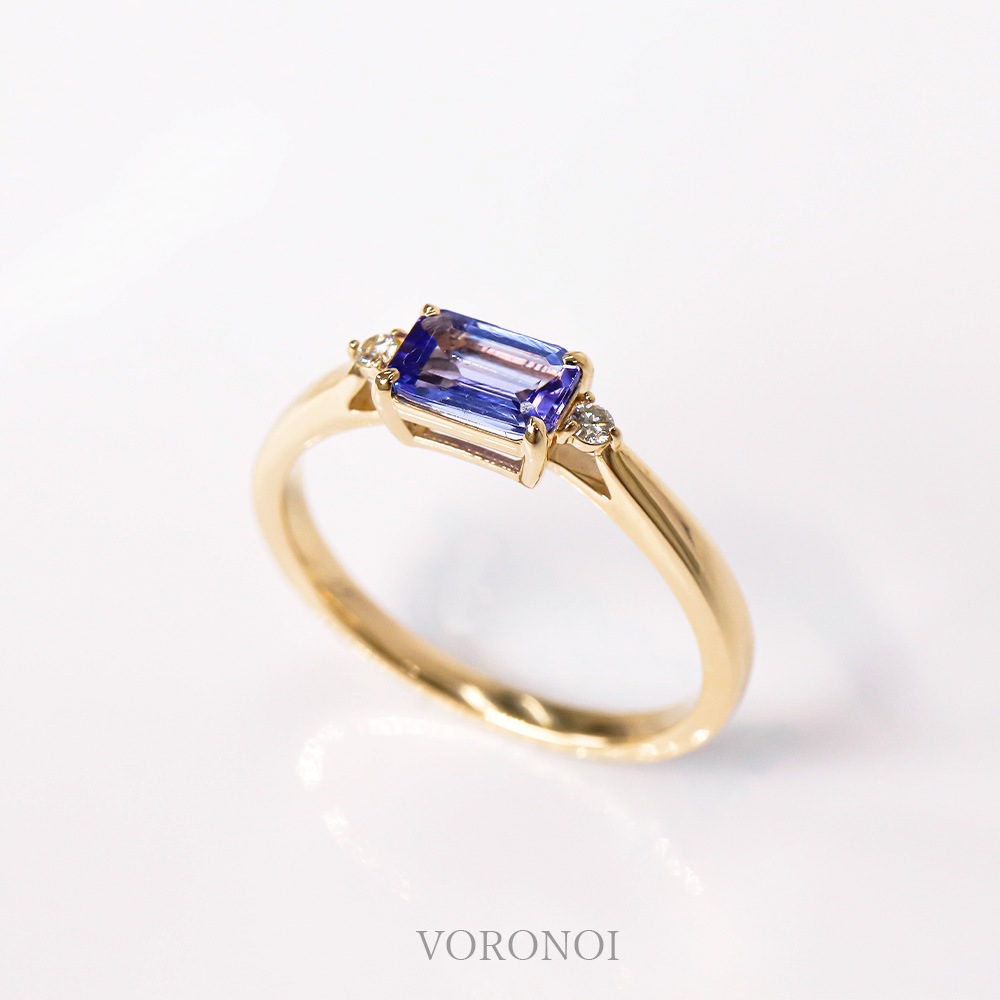 K10 カラーストーン スクエア リング / ネックレス