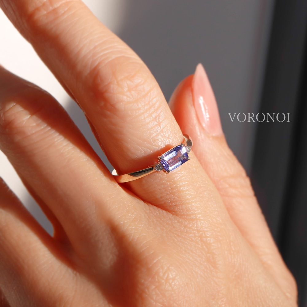 K10 カラーストーン スクエア リング / ネックレス