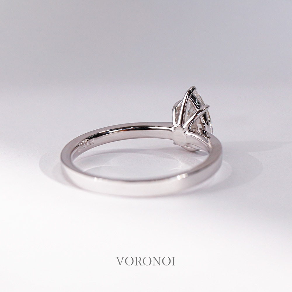 1ct ペアシェイプ ラボグロウン ダイヤモンド リング K18 / PT950