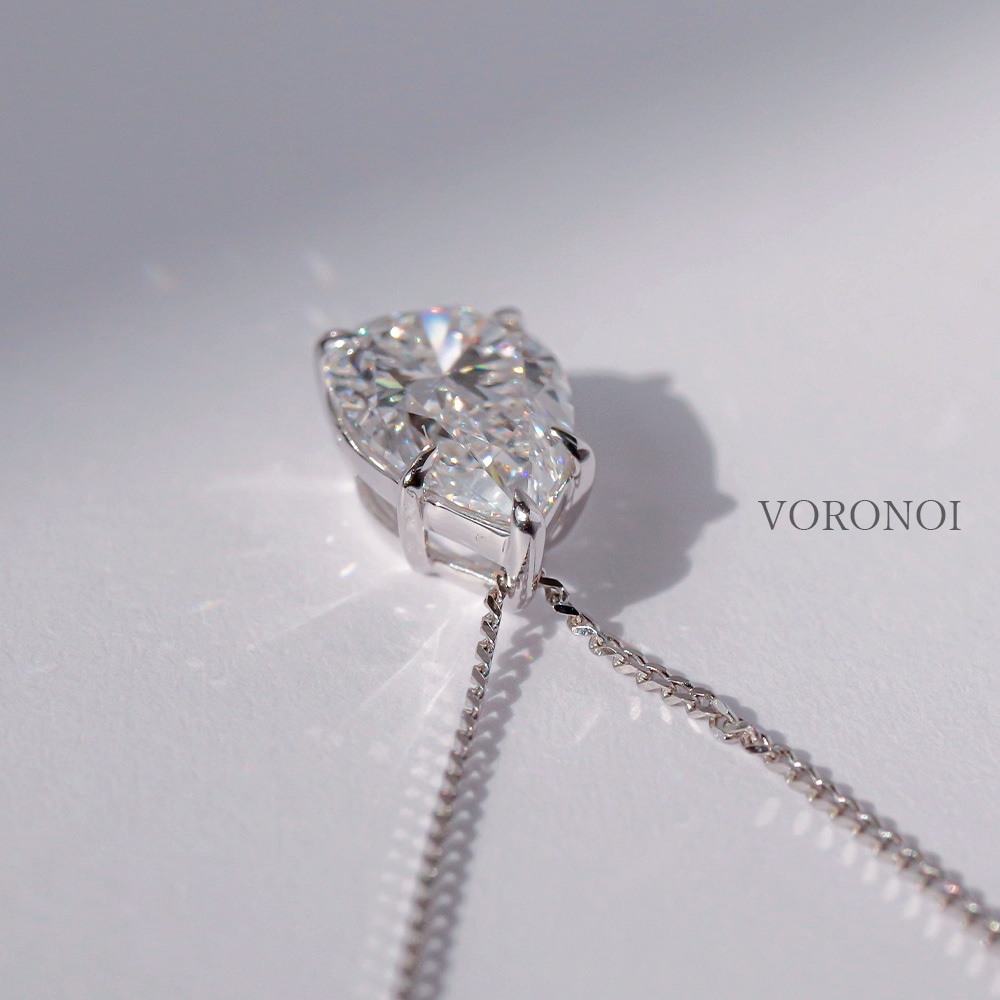 1ct ペアシェイプ ラボグロウン ダイヤモンド ネックレス K18 / PT950
