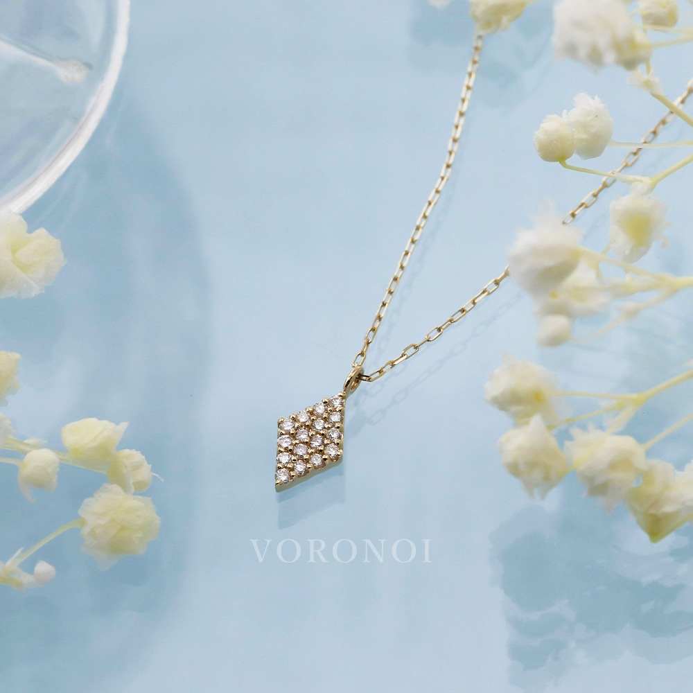 2way ダイヤ パヴェ ネックレス 「 ミナモ 」