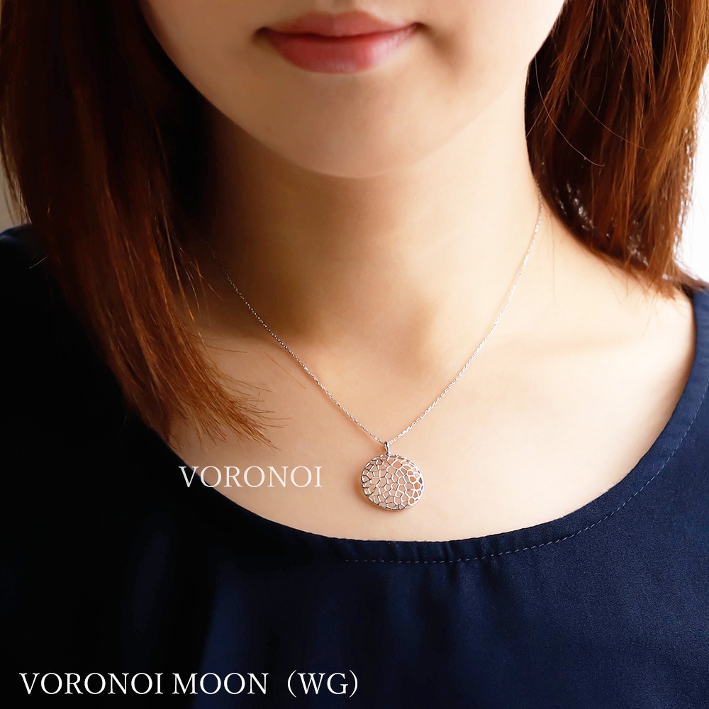 【 5営業日以内発送 / 在庫限り 】K10 VORONOI 透かし ネックレス オリジナルエンドパーツ付