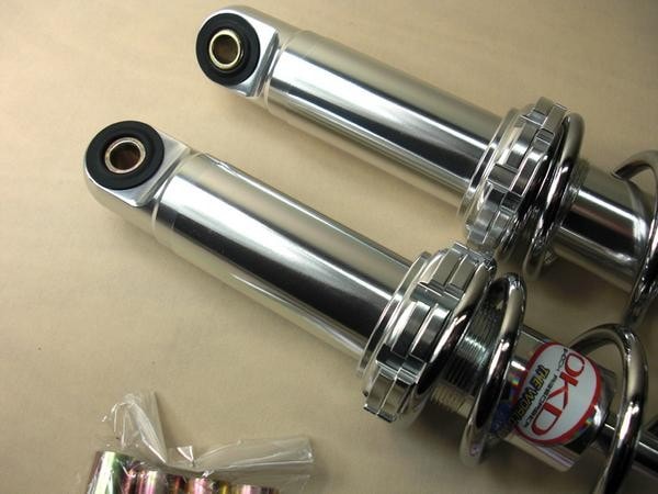 OKD製アルミボディ荒巻サス300mmメッキモンキー カブDAX B05