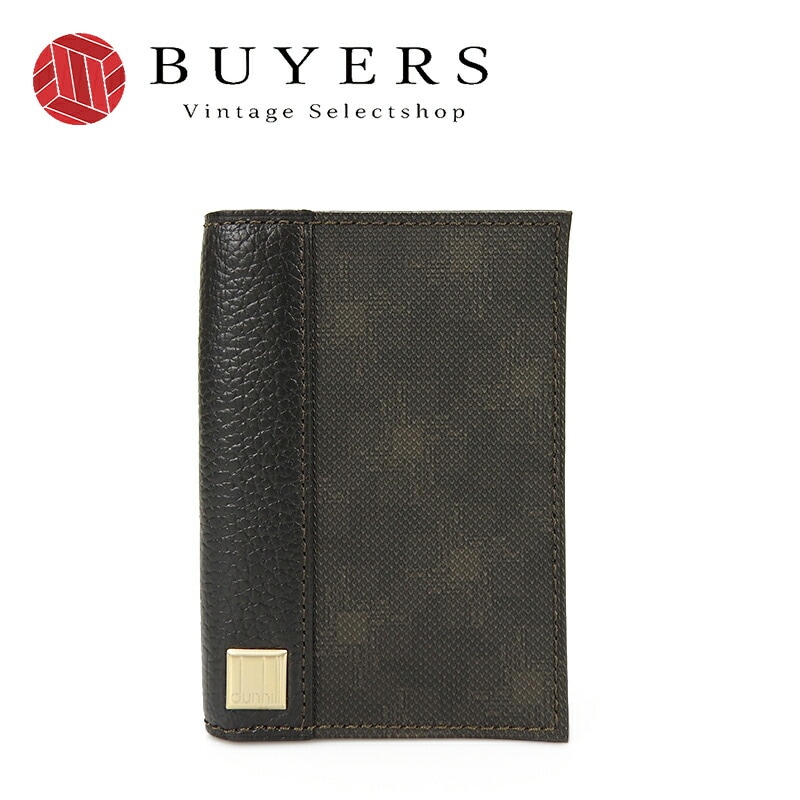 極美品✨ダンヒル　セカンドバッグ　D8 ゴールド金具　PVC ダークブラウン