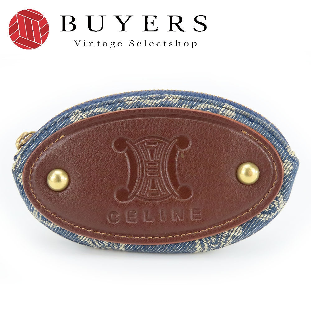 極美品✨セリーヌ 馬車金具 トライアングルコインケース ブラゾン