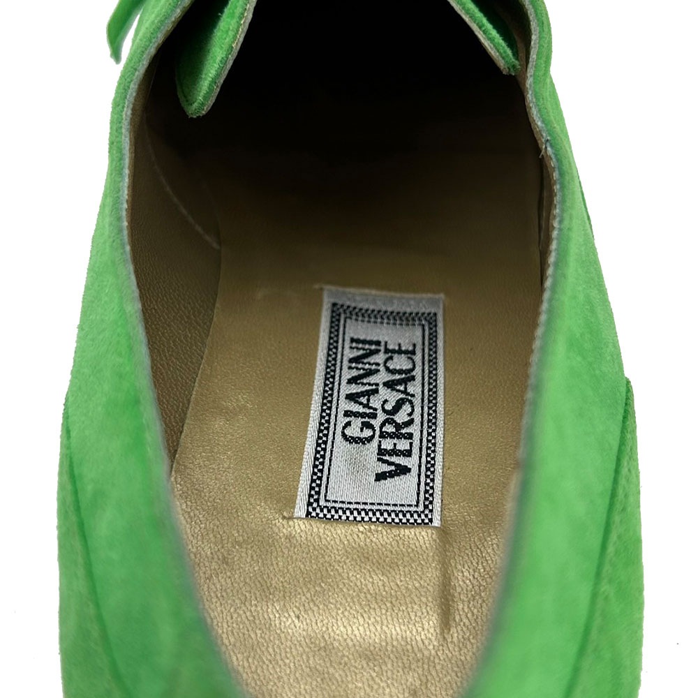 中古】 ジャンニ・ヴェルサーチ その他靴 35 1/2 スウェード グリーン