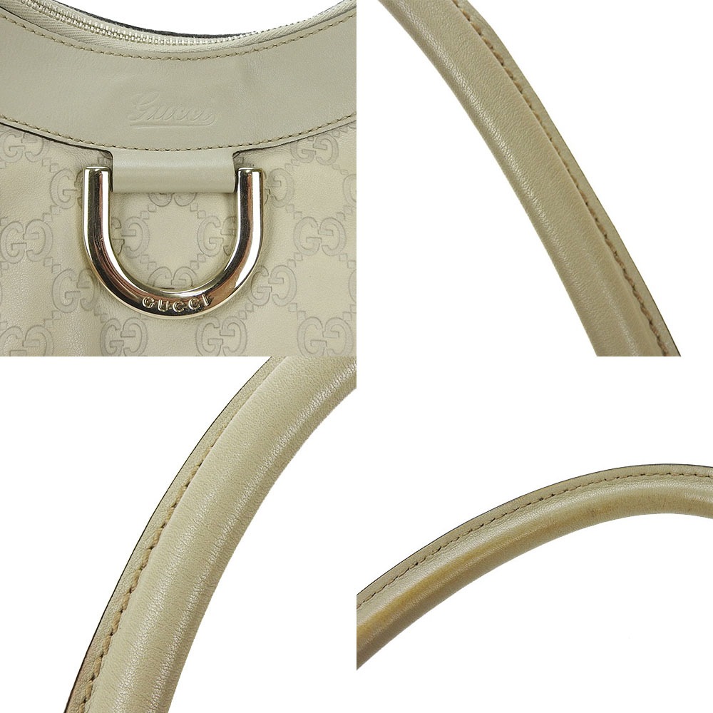 中古】GUCCI グッチ 190525 ワンショルダーバッグ グッチシマ レザー