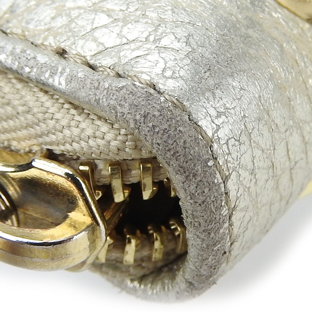 中古】 ジミーチュウ 長財布 レザー シャンパンゴールド ゴールド金具