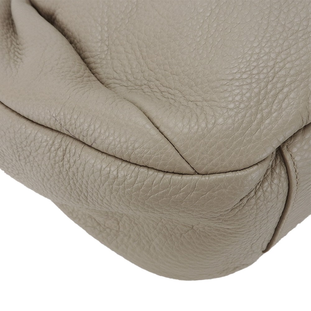 中古】 フルラ トートバッグ F5191 レザー グレージュ シンプル