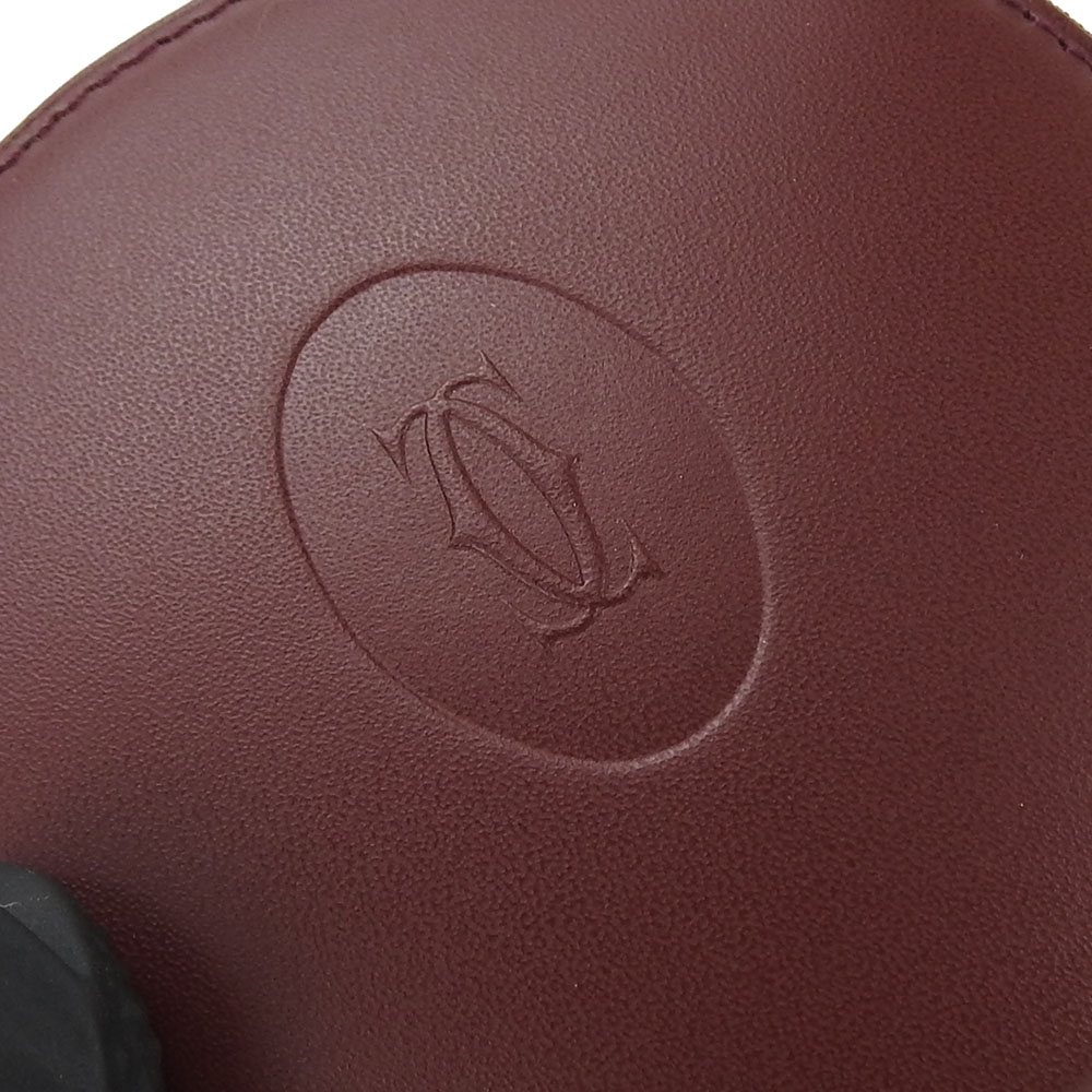 中古 カルティエ ケース L3000462 マストライン レザー ボルドー ゴールド金具 小物 普段使い レディース メンズ CARTIER 中古】 カルティエ コインケース L3000462 マストライン レザー