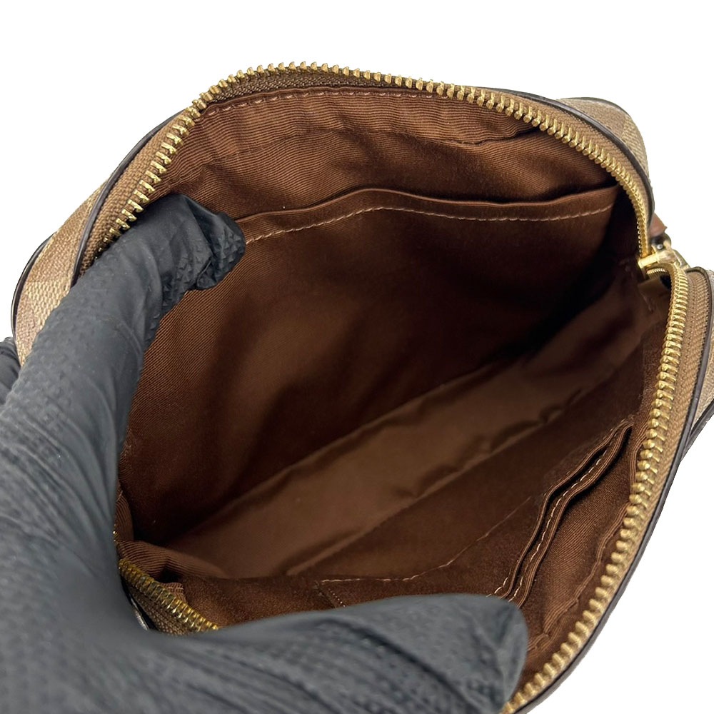 中古】 コーチ ショルダーバッグ 91677 シグネチャー コーティング