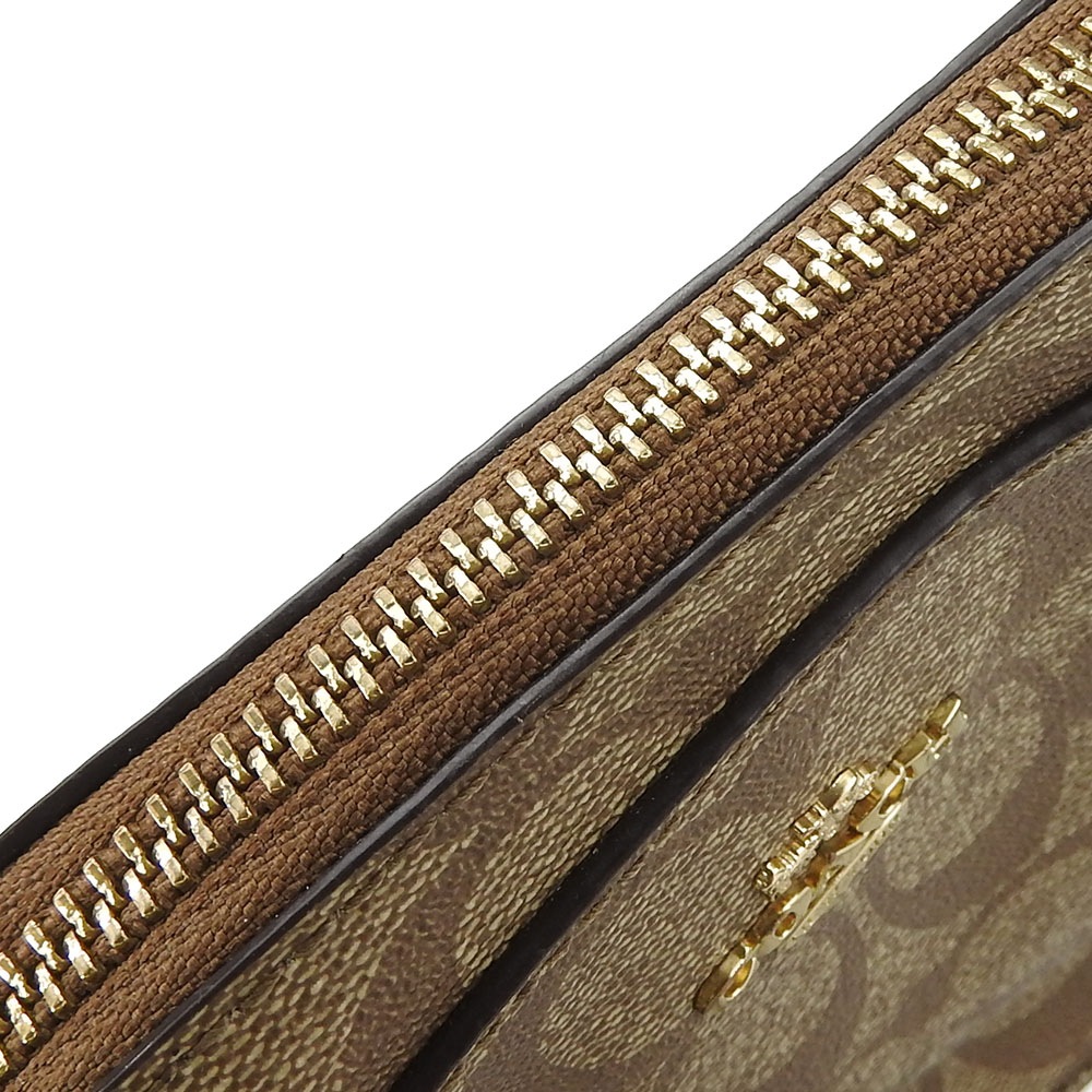 中古】 コーチ ショルダーバッグ 91677 シグネチャー コーティング