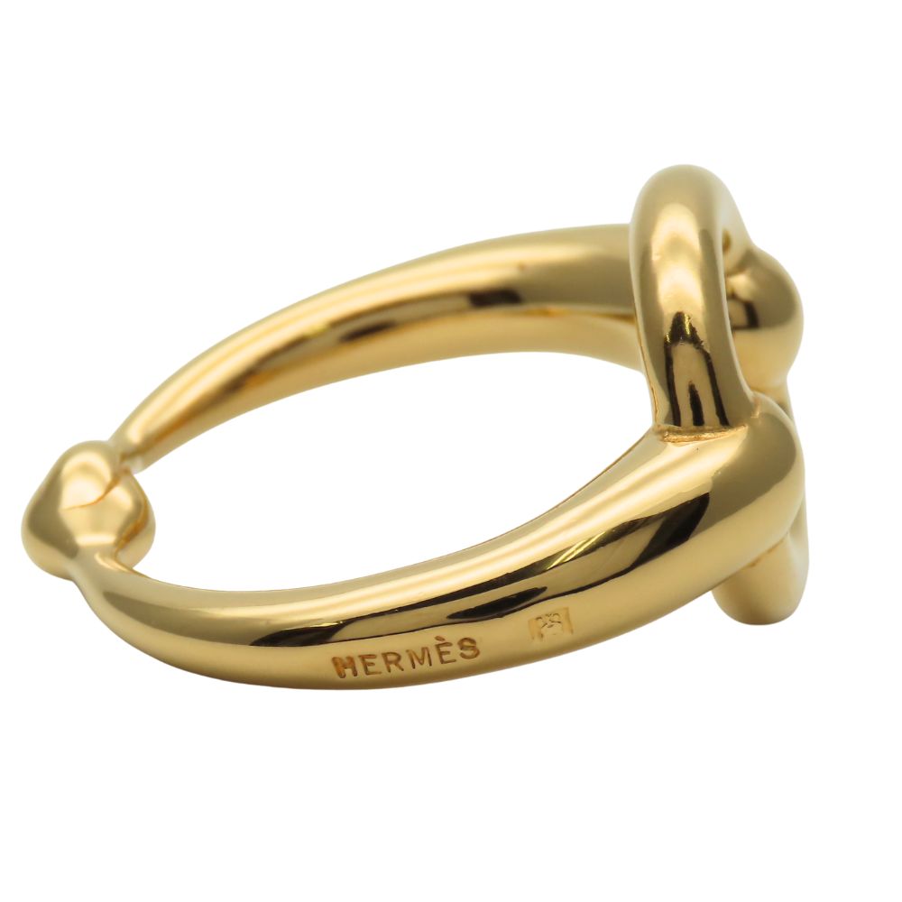 中古】 エルメス スカーフリング モー メタル ゴールド GP