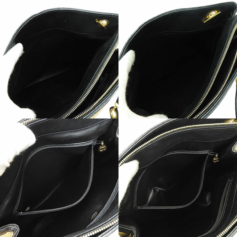 中古】シャネル チェーントートバッグ CHANEL ストローバッグ 2番台