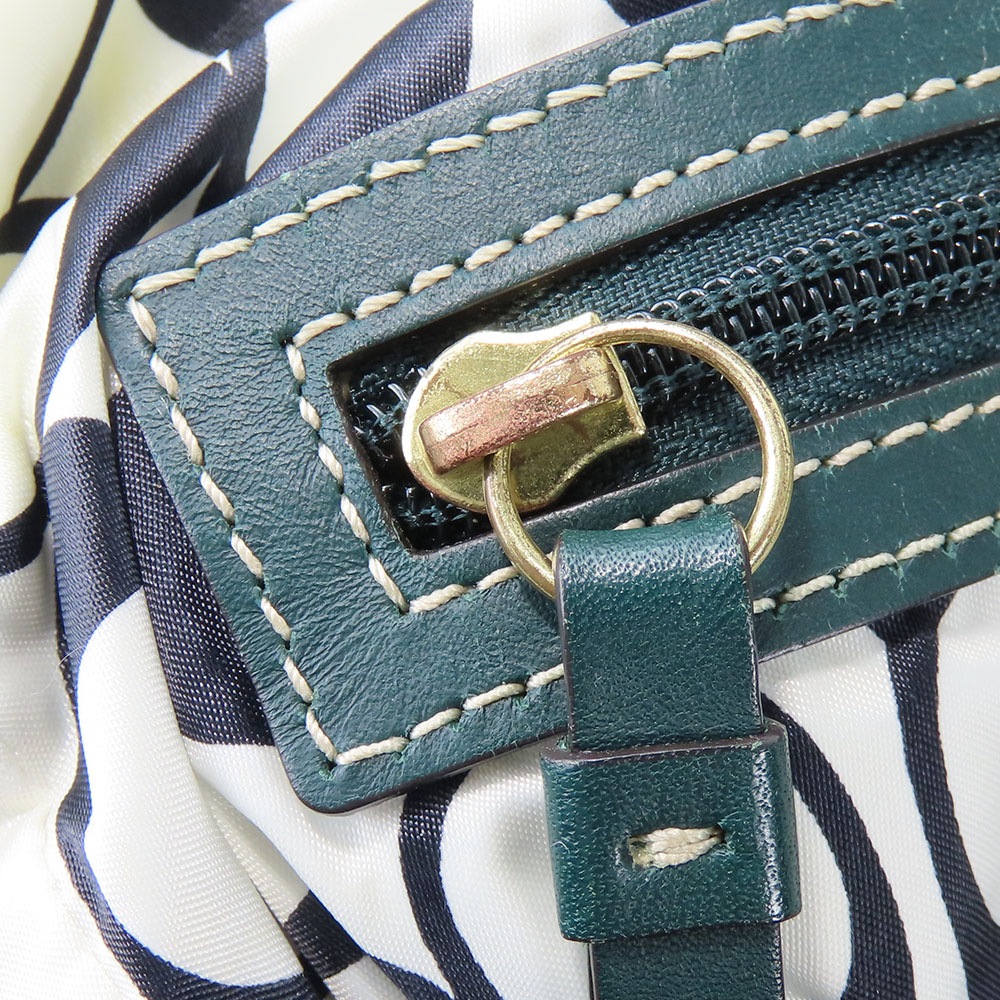 中古】 コーチ トートバッグ 10101 ナイロン ブラック ゴールド金具