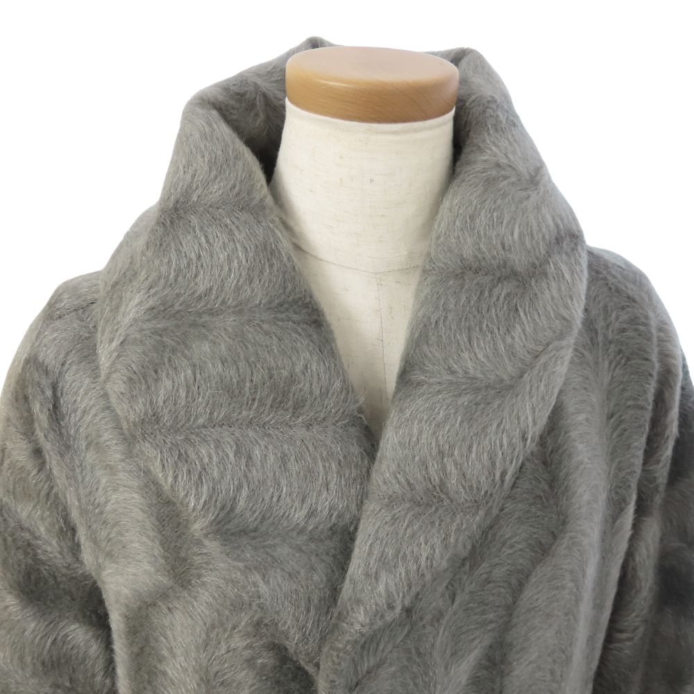 中古】 その他アウター コート ウール グレー系 ドルマンスリーブ