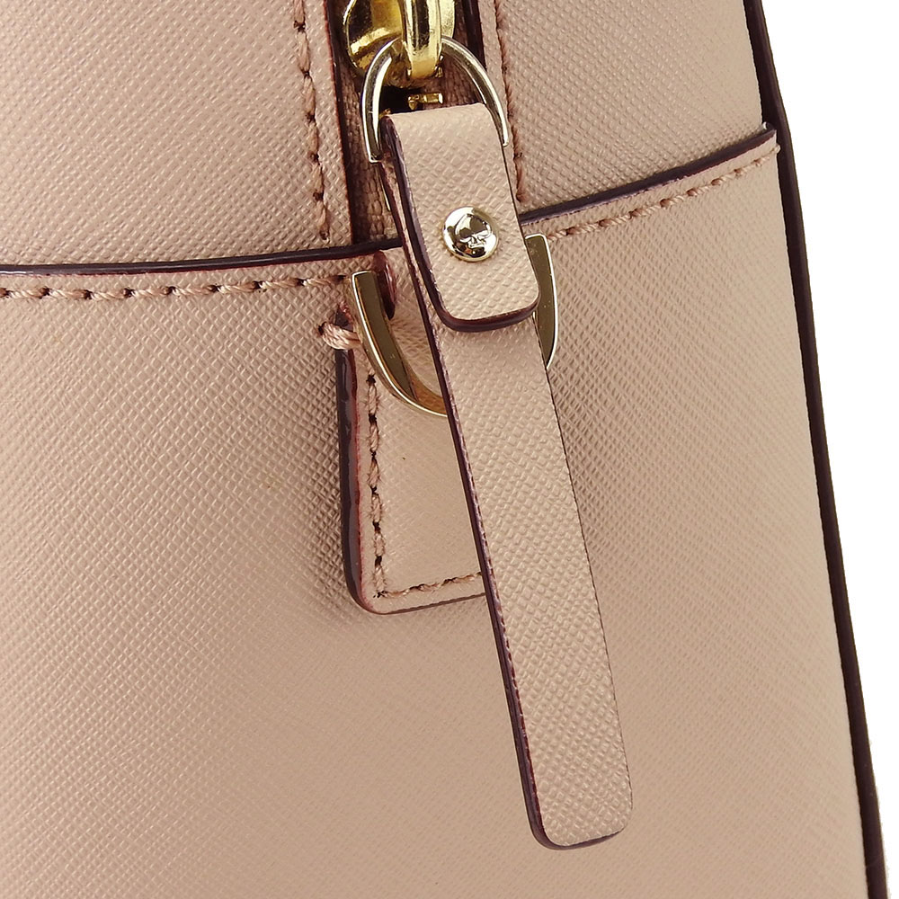 中古】 ケイトスペード ハンドバッグ PXRU7445 レザー ピンク ゴールド  