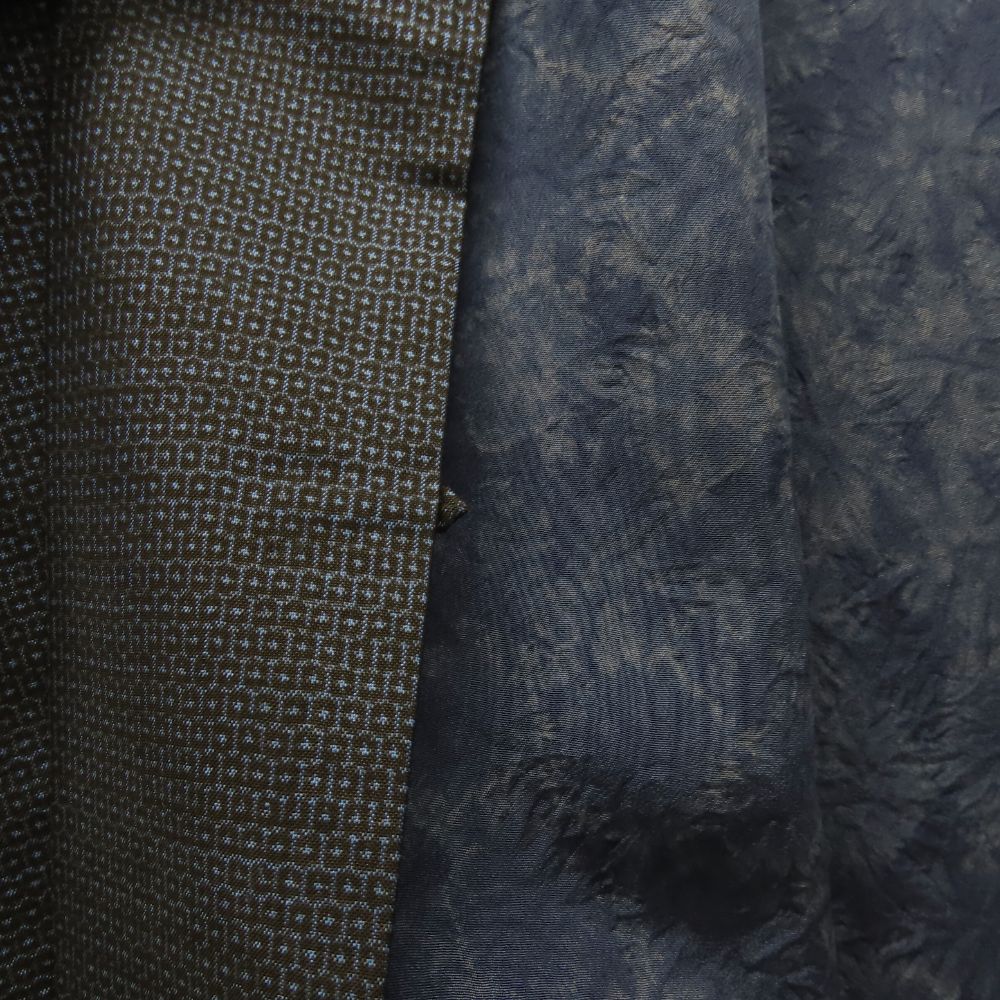 中古】 着物セット 羽織 アンサンブル 本場大島紬 正絹(金銀糸除く