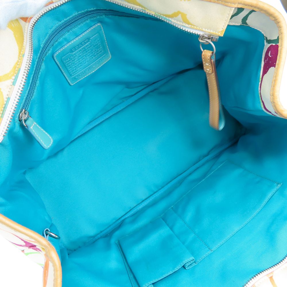 中古】 コーチ トートバッグ 5661 スクリブル シグネチャー キャンバス