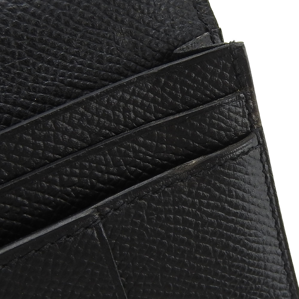 中古】 エルメス 長財布 ベアンスフレ ヴォーエプソン ブラック  