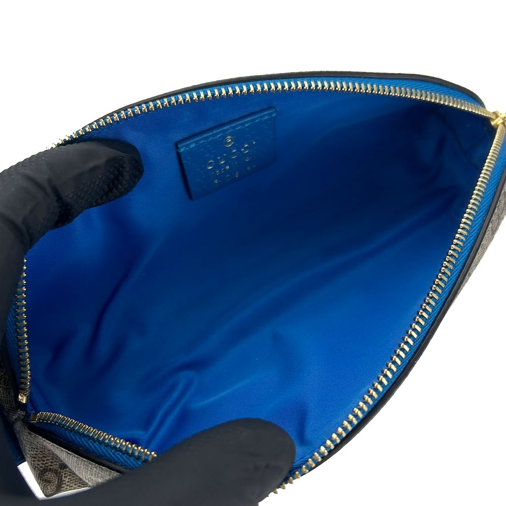 中古】 グッチ ペンケース 662129 GGスプリーム PVC ベージュ