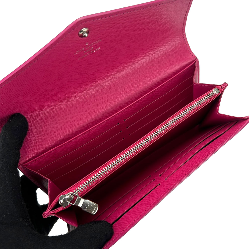 LOUIS VUITTON ポルトフォイユ サラ エピ ノワール 長財布 赤字