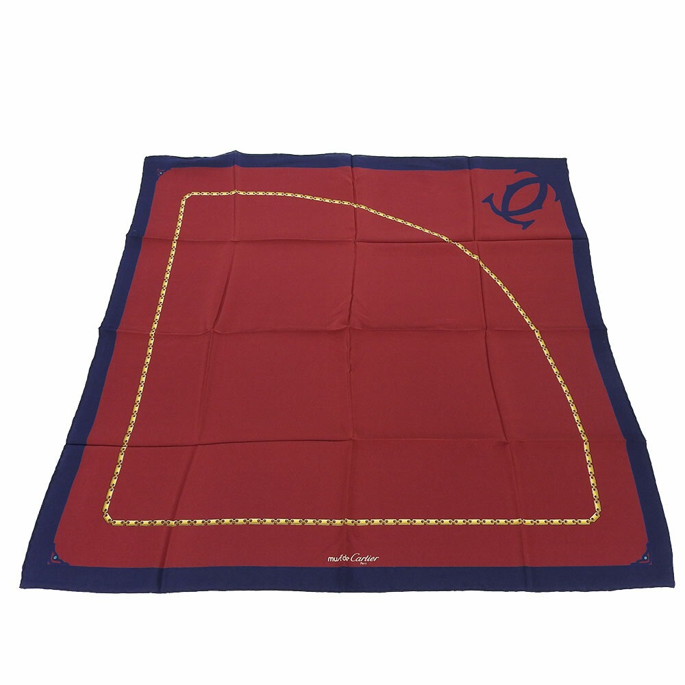 175未使用保管品　カルティエ　マストライン　スカーフ　2C　シルク100 楽天市場】【中古】カルティエ マスト ドゥ カルティエ スカーフ