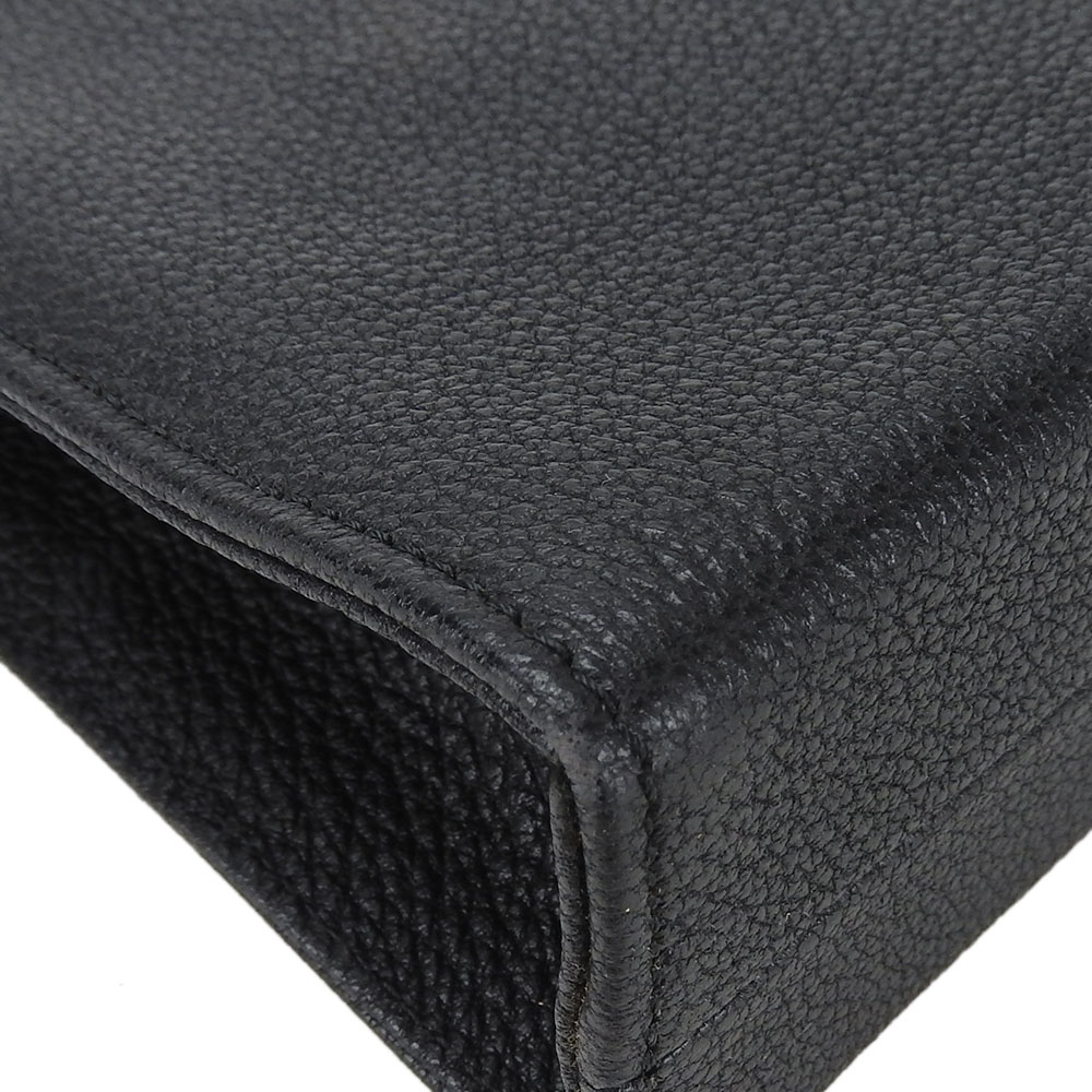 中古】 ヴァレンティノ・ガラヴァーニ セカンドバッグ レザー ブラック