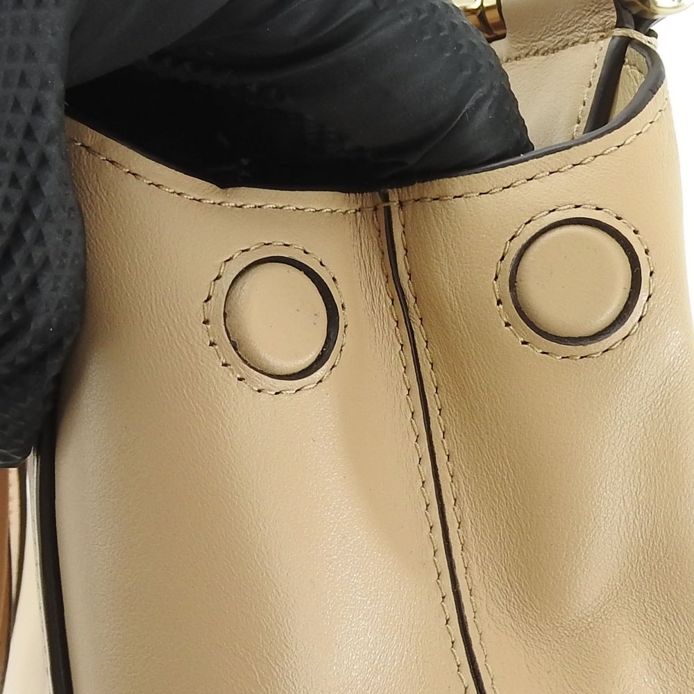 中古】 コーチ ハンドバッグ 31918 レザー ベージュ ベージュ 2WAY