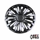 ホイールカバー 15インチ 4枚 汎用品 (ダークガンメタ) 「ホイールキャップ セット タイヤ ホイール アルミホイール」「GET-PRO」|GET-PRO|パーツメーカー別