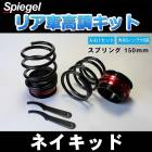 リア車高調キット (ショートスプリングタイプ) 150mm ダイハツ ネイキッド L750S/ L760S Spiegel (シュピーゲル) 「レンチ付 カー用品 サスペンション関連 車高調 車高調整