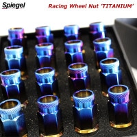 レーシング ホイールナット チタン 貫通タイプ M12 P1.25 38mm 16個