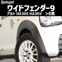 ワイドフェンダー(シボ黒) + アップ車高調 + キャンバー補正ボルト