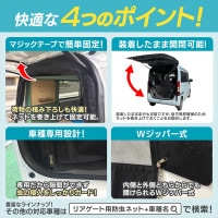 リアゲート用防虫ネット N-VAN JJ1/JJ2 リアハッチ リヤ 虫よけ 日よけ